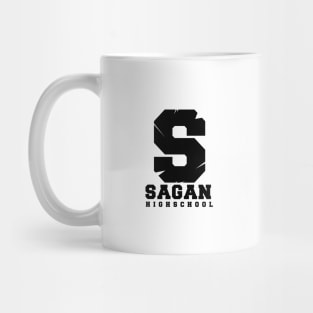 S Sagan Highschool Black Mug